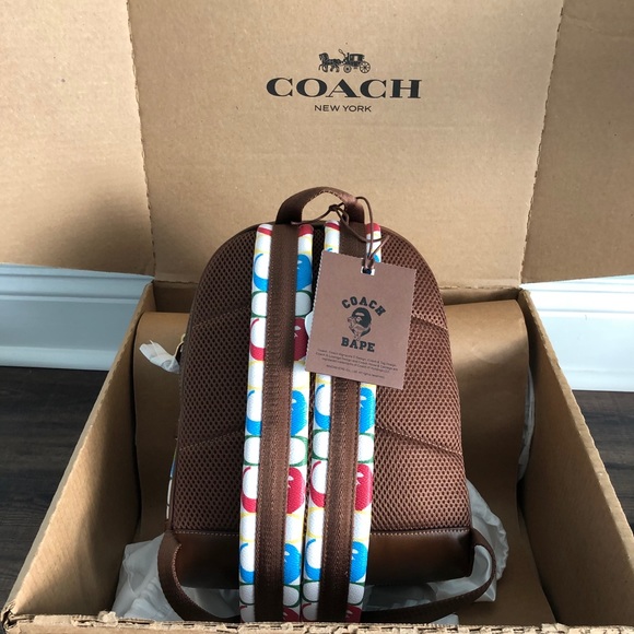 BAPE X COACH ACADEMY BACKPACK 23 IN CANVAS APE - Picture 2 of 8